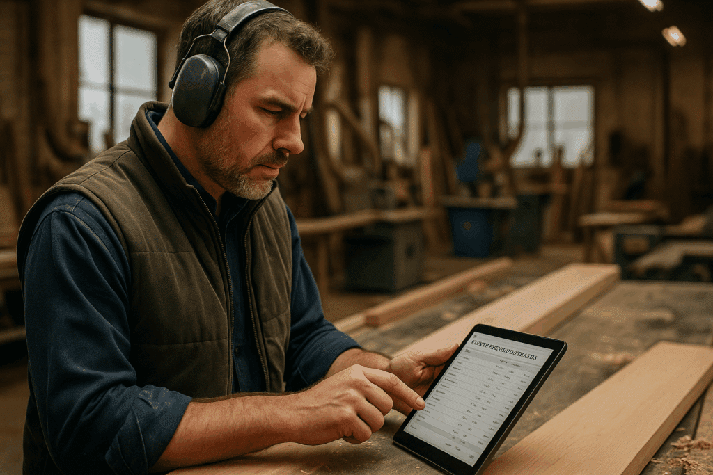 Joinery Workshops Track Production Hours Precisely