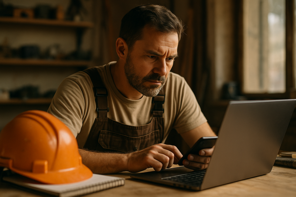 Ultra realistic image for 5 Reasons Your Trade Business Needs a Customer Database. Focus: intimate interior detail shot with shallow depth of field, ultra realistic