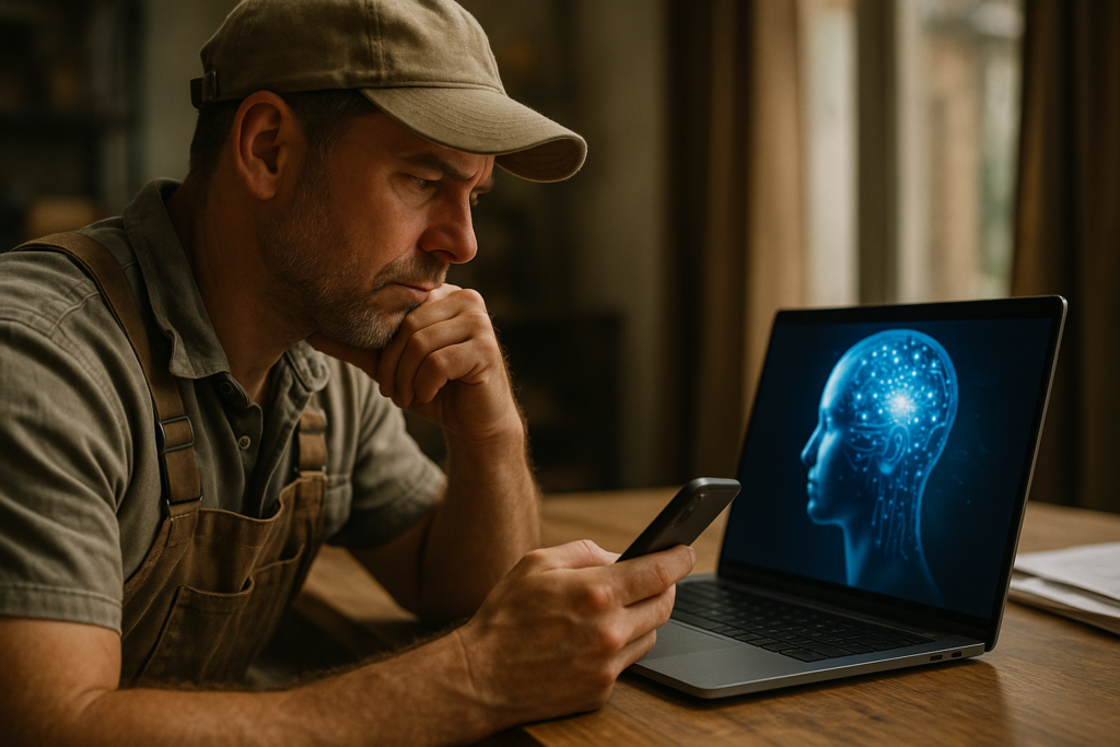 Ultra realistic image for 5 Ways AI Can Answer Your Business Questions Instantly. Focus: intimate interior detail shot with shallow depth of field, ultra realistic