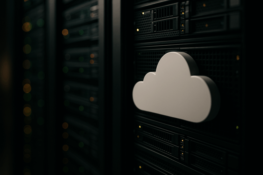 Ultra realistic image for ConstruX Cloud Hosting: The Ultimate Solution for Scalable and Secure Cloud Services. Focus: intimate interior detail shot with shallow depth of field, ultra realistic