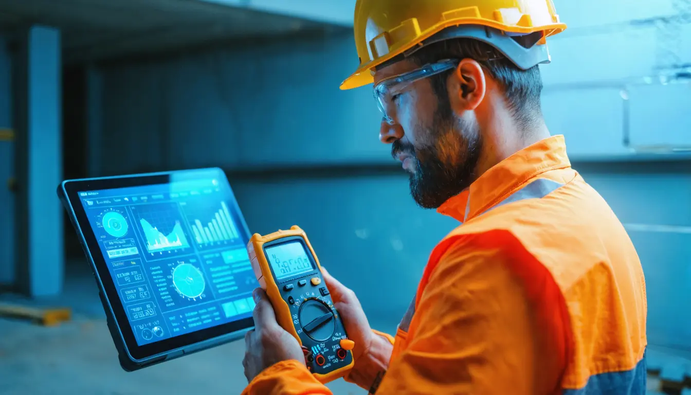 Electricians Document Test Results With Timestamps