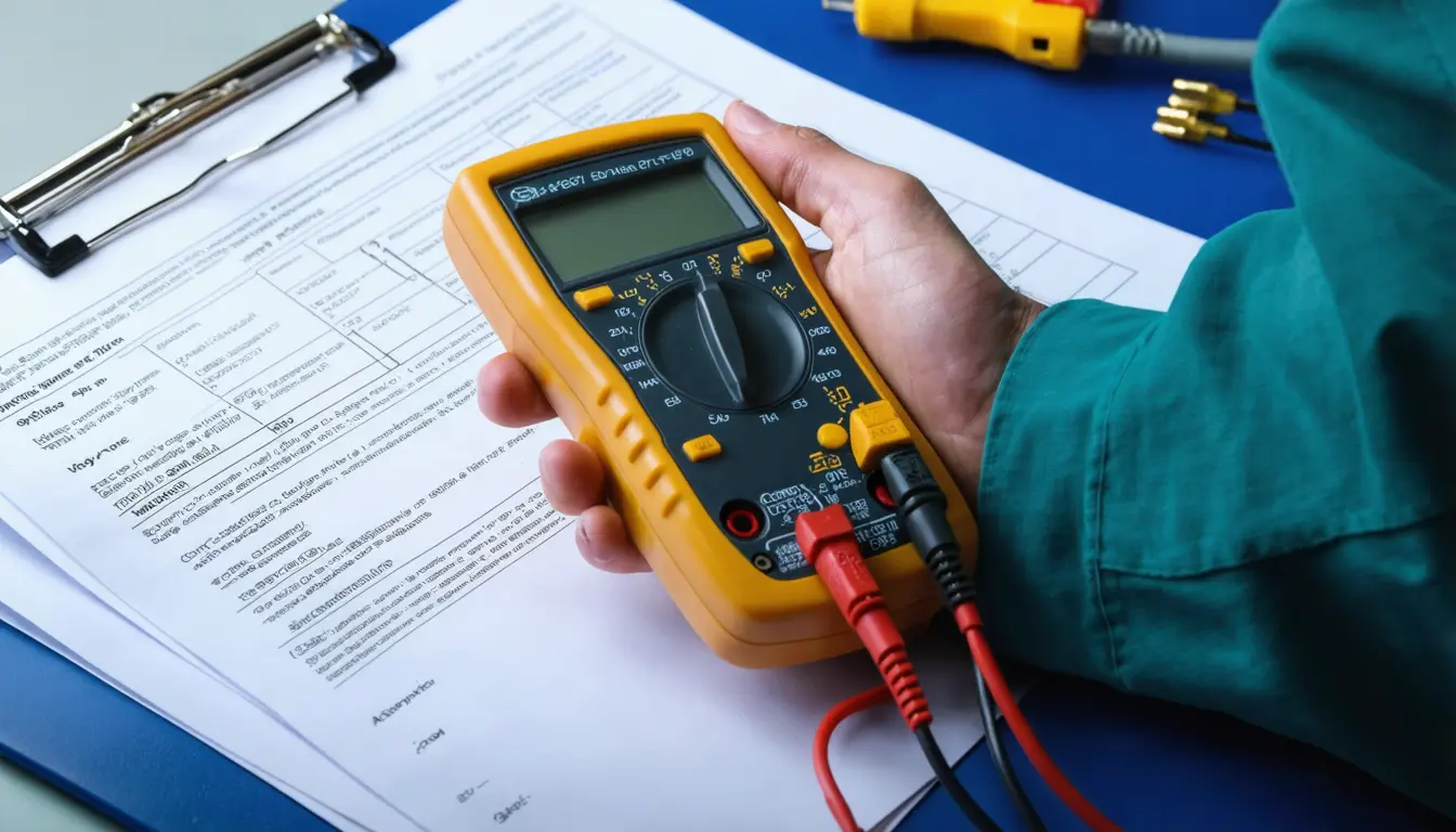 Electricians Document Test Results With Timestamps