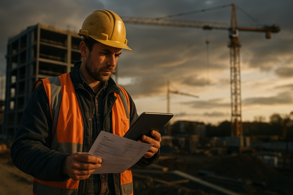 Ultra realistic image for How UK Contractors Win More Jobs With Better Quotes. Focus: wide cinematic exterior view with dramatic lighting, ultra realistic