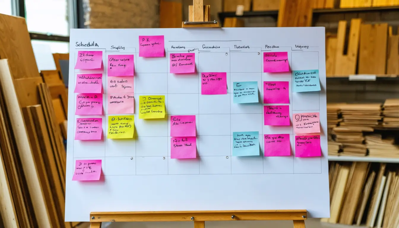 Joinery Workshops Use Scheduling Boards to Plan Workloads