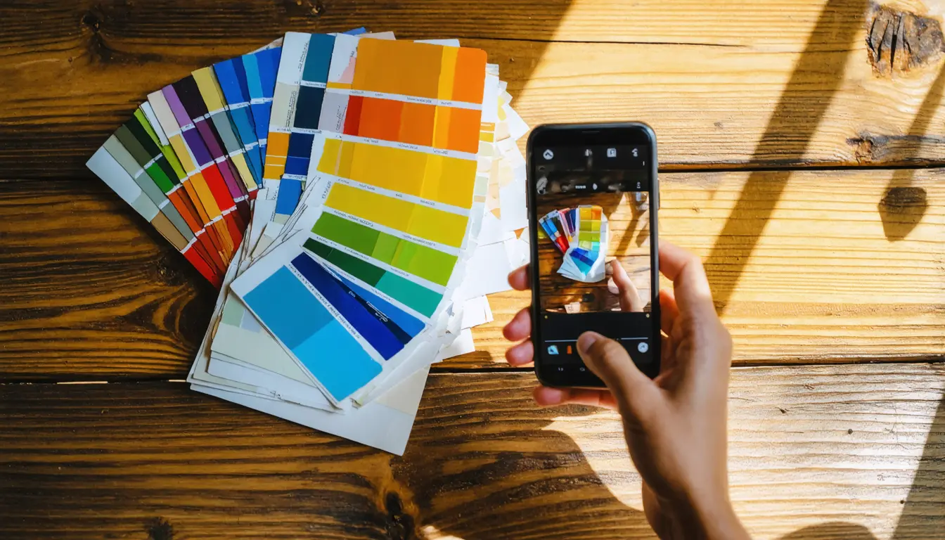 Painters Document Colour Samples With Photo Tools