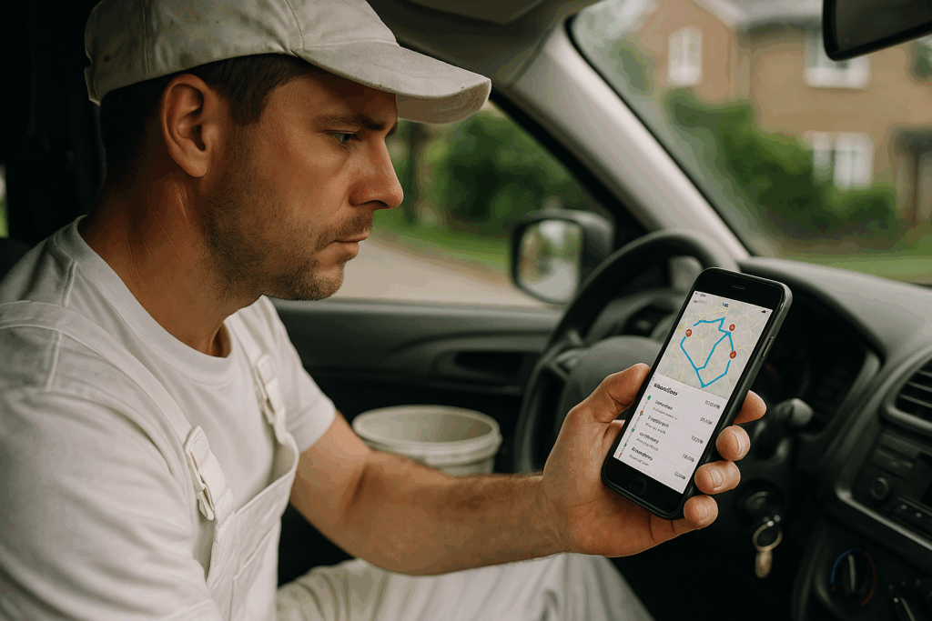 Painters Manage Daily Routes With Mobile Scheduling