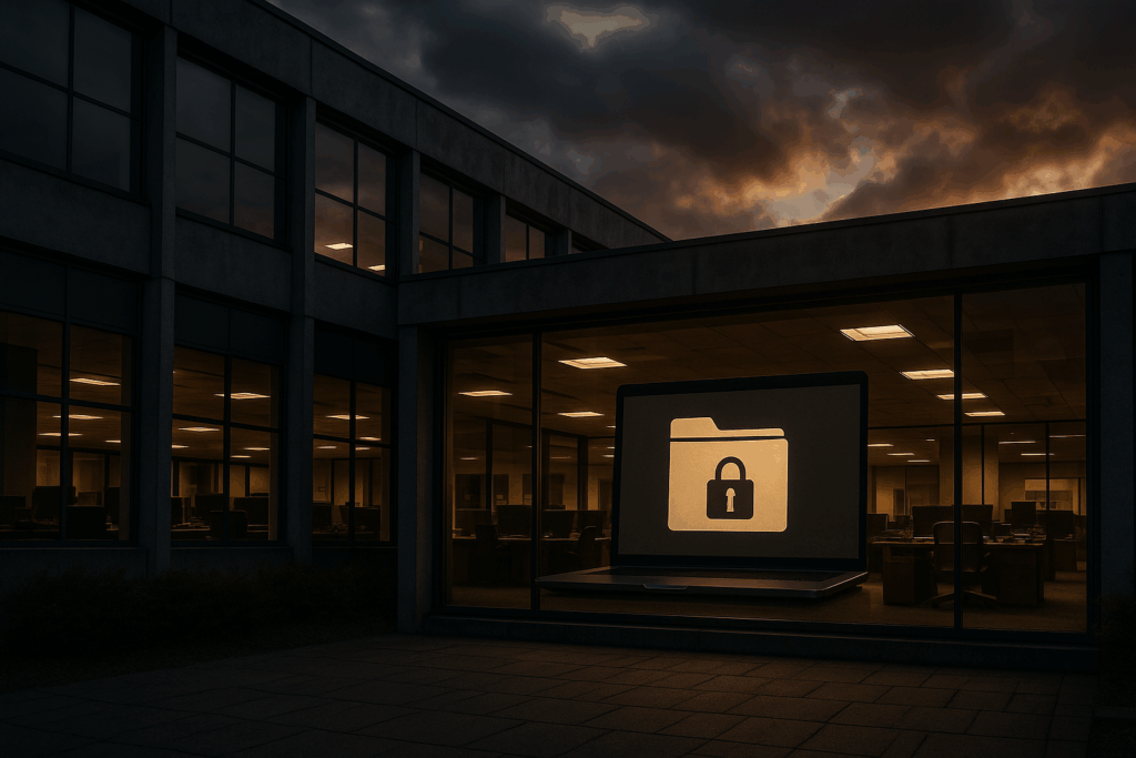 Ultra realistic image for Why Read-Only Mode After Trial Protects Your Data. Focus: wide cinematic exterior view with dramatic lighting, ultra realistic