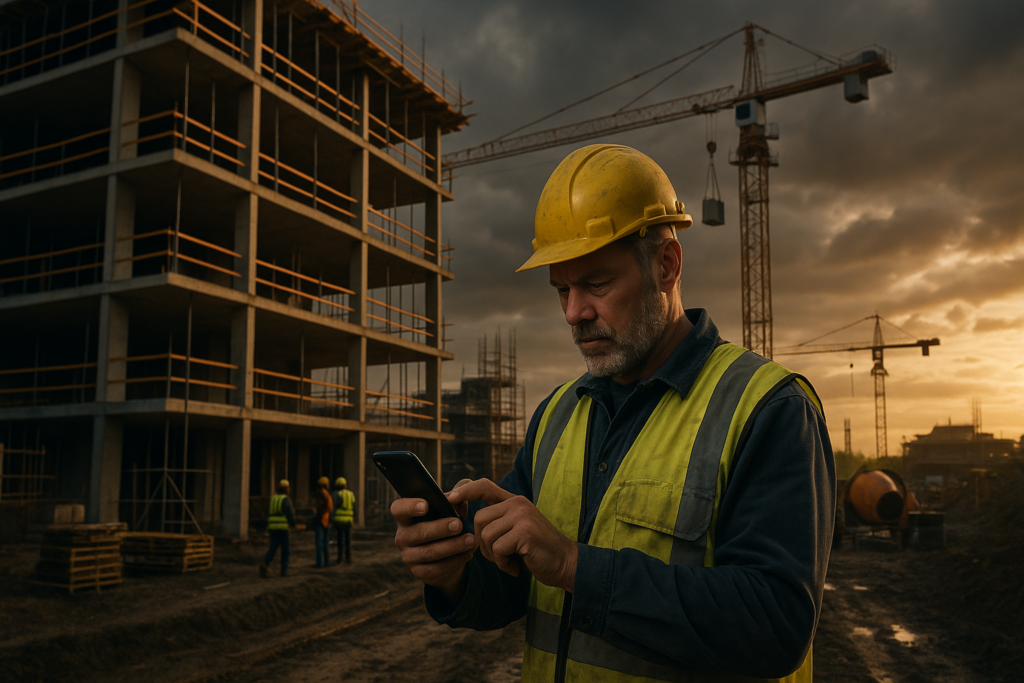 Ultra realistic image for Why UK Builders Value Real Time Job Allocation. Focus: wide cinematic exterior view with dramatic lighting, ultra realistic