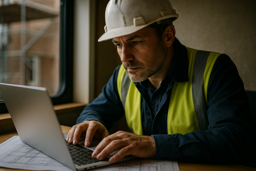 Ultra realistic image for Why UK Contractors Need Centralized CRM Tools. Focus: intimate interior detail shot with shallow depth of field, ultra realistic