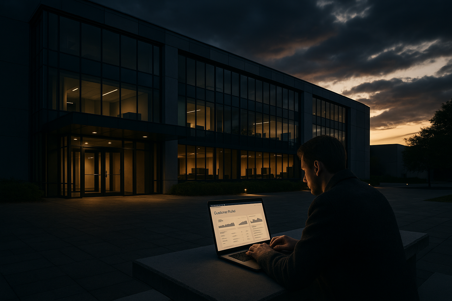 Ultra realistic image for Why Your Customer Portal Is Your Best Sales Tool. Focus: wide cinematic exterior view with dramatic lighting, ultra realistic