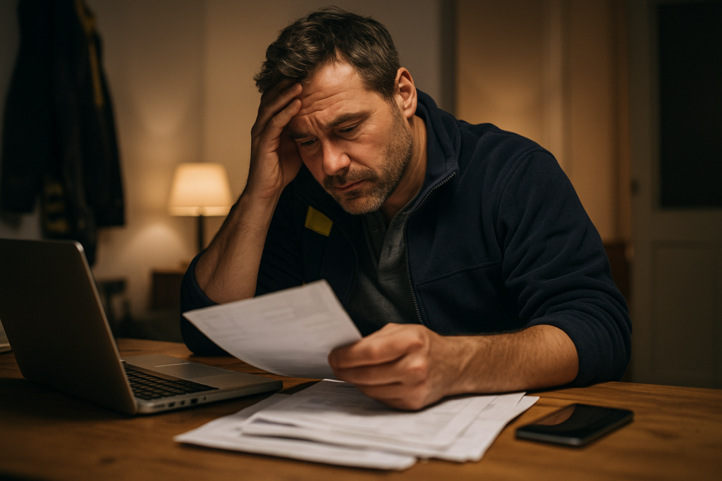 Ultra realistic image for How to Simplify Your Trade Business Management and Get Paid Faster. Focus: intimate interior detail shot with shallow depth of field, ultra realistic